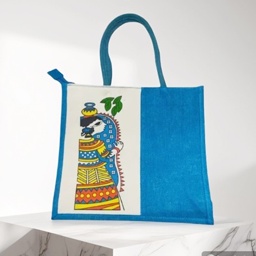 Jute Bag Stylish Printed Design