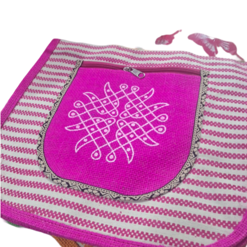Rose Jute Bag Tirupathi