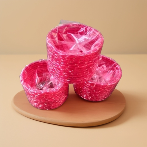 Red and Gold Glass Bangles for Women and Girls - Set of 12